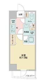 CAVANA浅草 (カバナ浅草) 204 間取り図