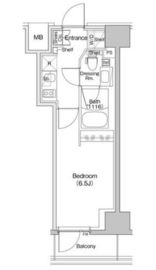 ザ・パークハビオ川口 402 間取り図