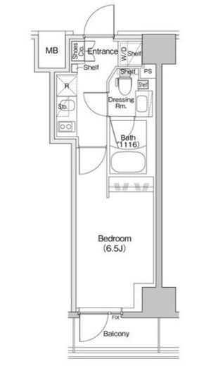 ザ・パークハビオ川口 802 間取り図