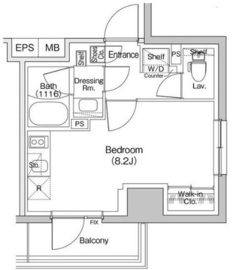 ザ・パークハビオ川口 407 間取り図