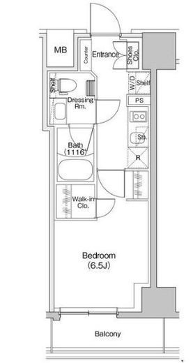 ザ・パークハビオ川口 404 間取り図