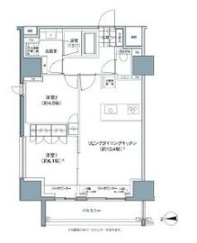 パークハビオ東中野 1104 間取り図