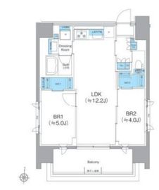 クレヴィアリグゼ錦糸町 1303 間取り図