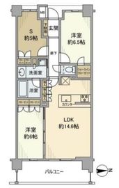 レーベン多摩川SOLA TERRACE 2階 間取り図