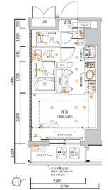 LUMEED池袋 6階 間取り図