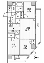 Weave Place KunitachiⅠ (ウィーヴプレイス国立Ⅰ) 304 間取り図