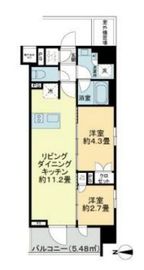 ライオンズ東京菊川ミレス 7階 間取り図