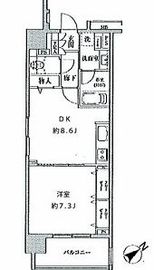 クリオ五反田 701 間取り図