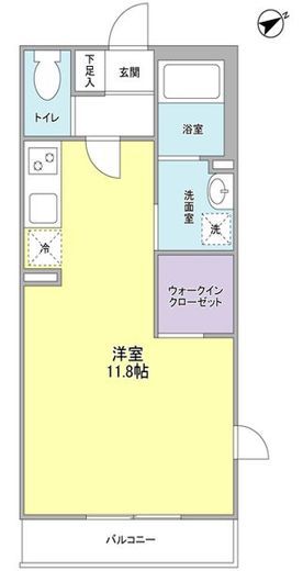 パストラル六本木 105 間取り図