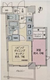 ライオンズクオーレ池袋ソシア 2階 間取り図