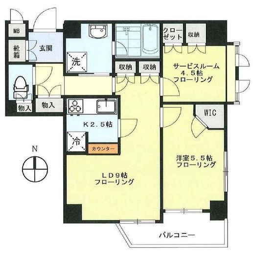 ジェイパーク神楽坂 2階 間取り図
