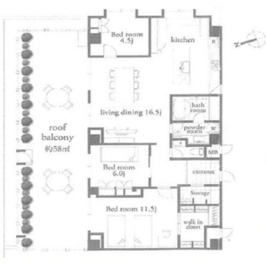 南青山ホームズ 4階 間取り図