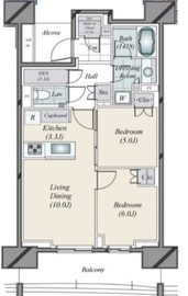 HARUMI FLAG SUN VILLAGE (晴海フラッグ サンヴィレッジ) 9階 間取り図