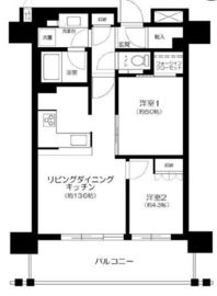 三田聖坂ガーデンレジデンス 7階 間取り図