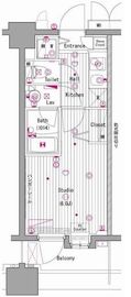 グランド・ガーラ横濱元町 5階 間取り図