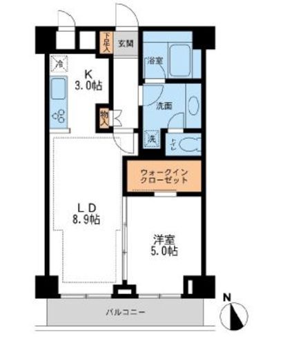 NTPRレジデンス鷹番 107 間取り図