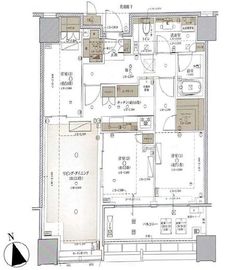 白金ザ・スカイ 32階 間取り図