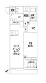 エルスタンザ代々木 201 間取り図