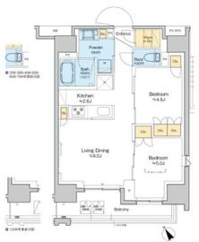 プラウドフラット清澄通り 406 間取り図