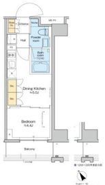 プラウドフラット清澄通り 205 間取り図