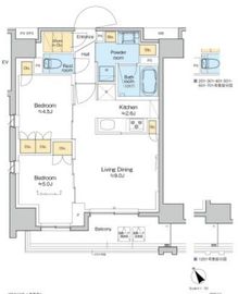 プラウドフラット清澄通り 301 間取り図