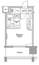 ザ・パークハビオ行徳駅前 412 間取り図