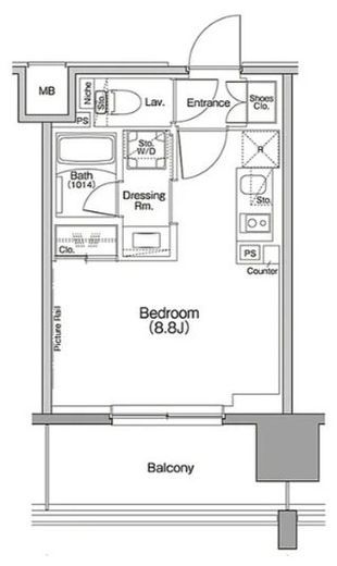 ザ・パークハビオ行徳駅前 616 間取り図