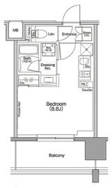 ザ・パークハビオ行徳駅前 616 間取り図
