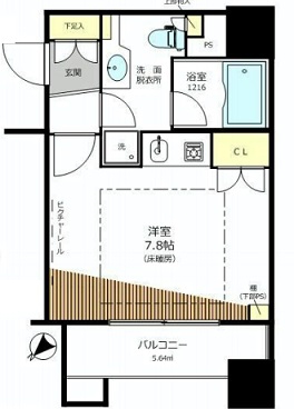ファミールグラン銀座4丁目 3階 間取り図
