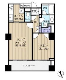 グランスイート明石町 7階 間取り図