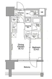 ザ・パークハビオ行徳駅前 704 間取り図