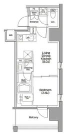 ザ・パークハビオ行徳駅前 701 間取り図