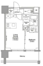 ザ・パークハビオ行徳駅前 1102 間取り図