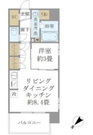 ステラコート川崎 301 間取り図