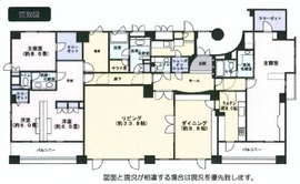 オリンピアード麻布霞坂 14階 間取り図