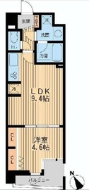 THE パームス代々木上原ヴェールテラス 302 間取り図