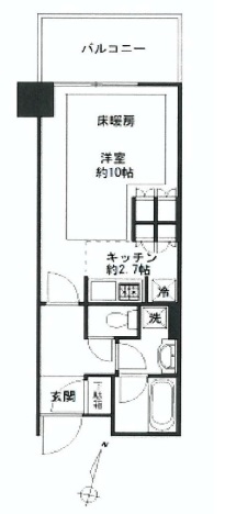大崎ウエストシティタワーズ ウエスト 4階 間取り図