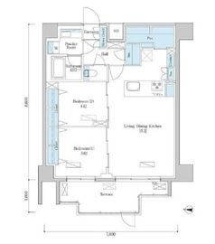 デュオフラッツ篠崎 102 間取り図