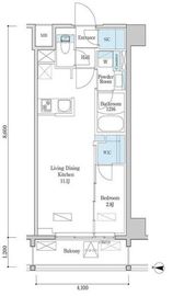 デュオフラッツ篠崎 402 間取り図