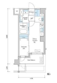 デュオフラッツ篠崎 706 間取り図