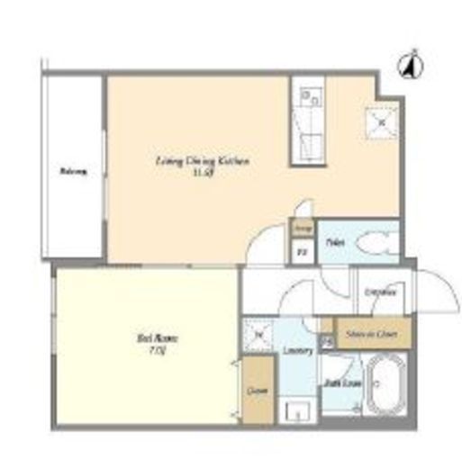 テラスミーレ文京弥生 307 間取り図