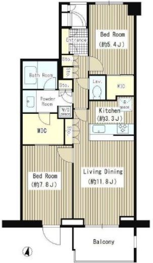 OASE用賀 E205 間取り図