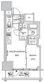 ザ・パークハビオ新中野 403 間取り図