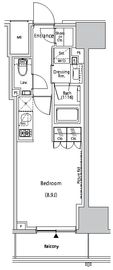 ザ・パークハビオ新中野 802 間取り図