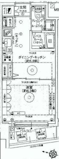 エステムプラザ飯田橋タワーレジデンス 505 間取り図