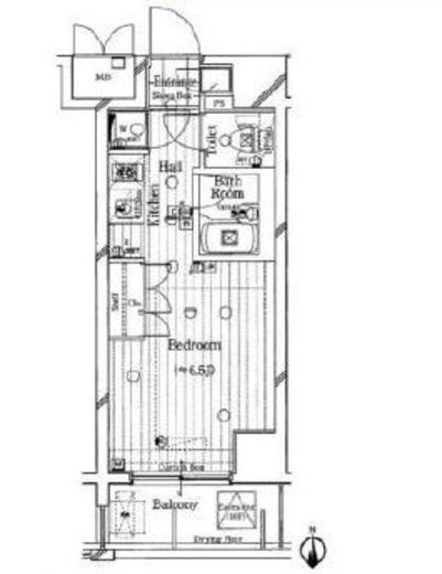 ガリシアヒルズ西麻布EAST 9階 間取り図