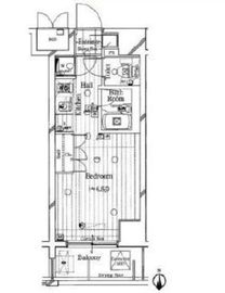 ガリシアヒルズ西麻布EAST 9階 間取り図