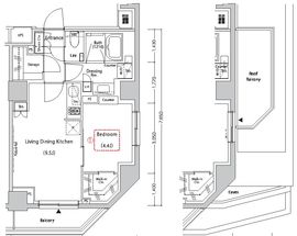 ザ・パークハビオ文京目白台プレイス 502 間取り図
