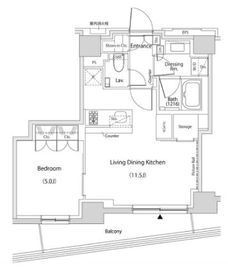 ザ・パークハビオ文京目白台プレイス 905 間取り図