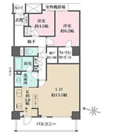 オルトヨコハマビューポリス 21階 間取り図